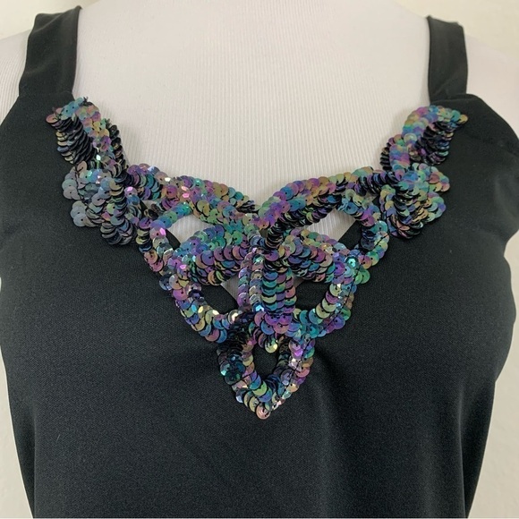 NWT Deadstock Teddi of California Sequin Cut Out Tank Cami 90s Y2K - Picture 5 of 16